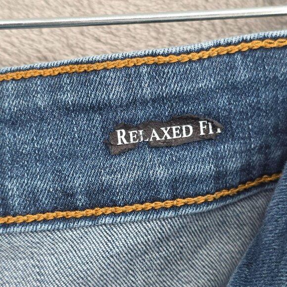 Judy Blue Relaxed Fit Jeans 24W Medium Wash Whiskered High Rise Waist Stretchy - Picture 5 of 12